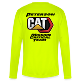 Peterson CAT Men's Zone Performance Long-Sleeve T-Shirt - safety yellow