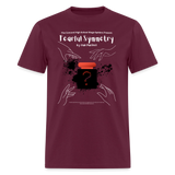 Fearful Symmetry Basic T-Shirt - burgundy