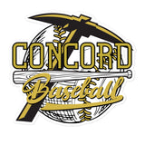Concord Miners Baseball Bubble-free Stickers
