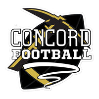 Concord Miners Football Bubble-free Stickers