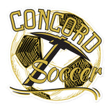 Concord Miners Soccer Bubble-free Stickers