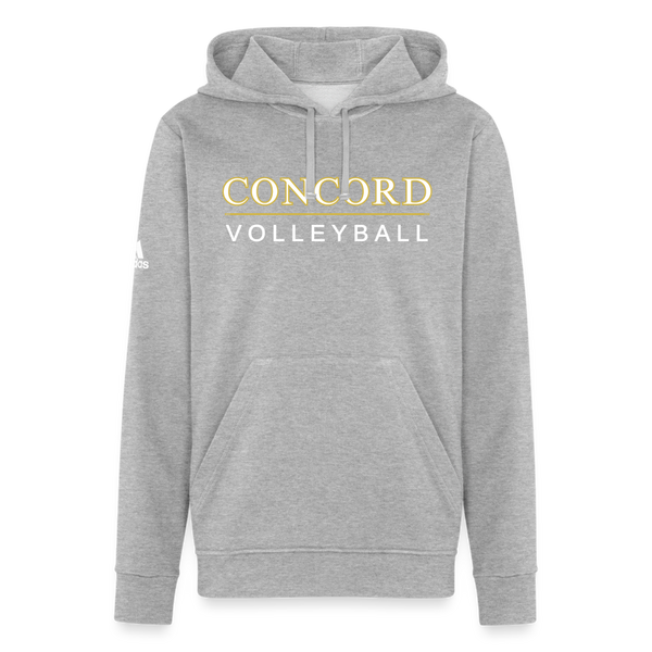 Concord Volleyball Adidas Unisex Fleece Hoodie - heather gray