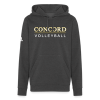 Concord Volleyball Adidas Unisex Fleece Hoodie - charcoal grey