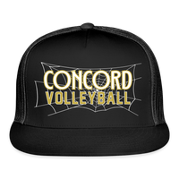 Concord Volleyball Web Printed Trucker Cap - black/black