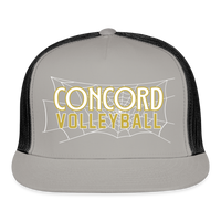 Concord Volleyball Web Printed Trucker Cap - gray/black