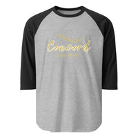 Concord Baseball (just stitches) 3/4 sleeve raglan shirt