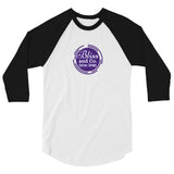 Bliss and Co. Logo 3/4 sleeve Raglan Shirt