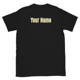 Concord Spiders Volleyball Gold Burst Basic T-Shirt - Add Your Name on the Back