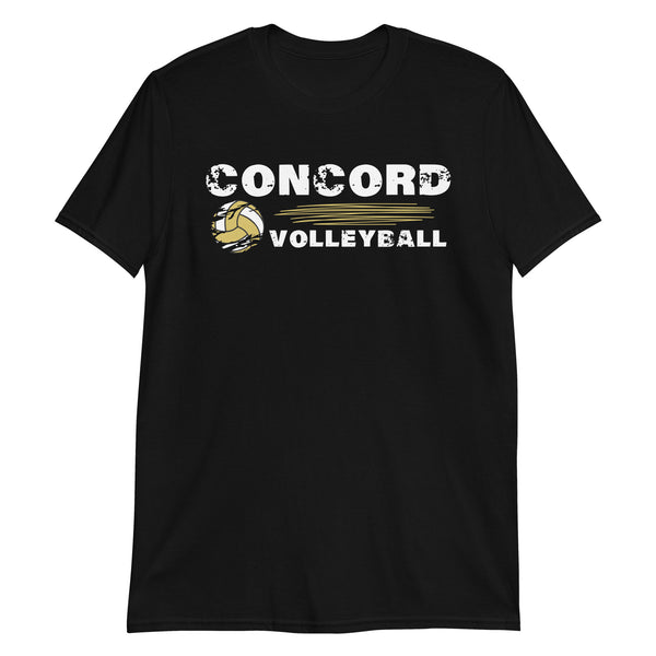 Concord Volleyball Distressed Basic T-Shirt - Customizable