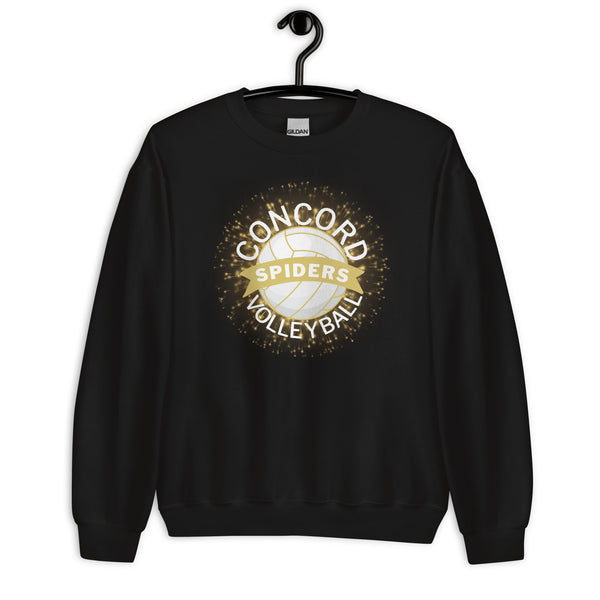 Concord Volleyball Gold Burst Unisex Sweatshirt - Customizable