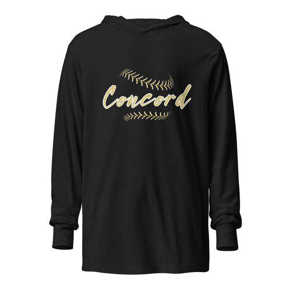 Concord Baseball (just stitches) Hooded long-sleeve tee