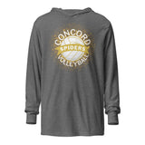 Concord Volleyball Gold Burst Hooded Long-Sleeve Tee