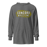 Concord Wrestling with Paint Streak Hooded Long-Sleeve Tee