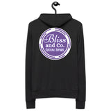 Bliss and Co. logo Zip Hoodie