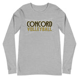Concord Volleyball with Web Net Unisex Long Sleeve Tee - Customizable
