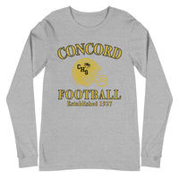 Concord Football "CHS Helmet" Unisex Long Sleeve Tee