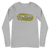 Concord Wrestling with Paint Streak Long Sleeve Tee