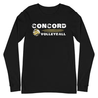 Concord Volleyball Distressed Unisex Long Sleeve Tee