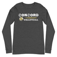 Concord Volleyball Distressed Unisex Long Sleeve Tee