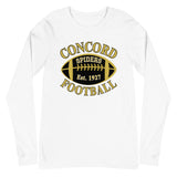 Concord Football "est. 1927, football" Unisex Long Sleeve Tee