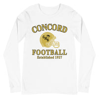 Concord Football "CHS Helmet" Unisex Long Sleeve Tee