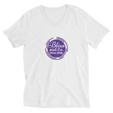 Bliss and Co. logo V-Neck T-Shirt