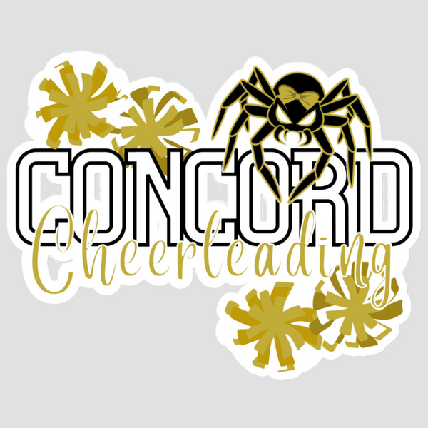 Concord Cheerleading Bubble-free Sticker Packs (10, 15, 30, or 60)