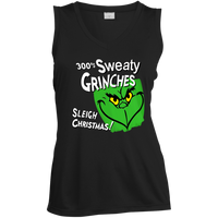 Sweaty Grinches Ladies' Sleeveless V-Neck Performance Tee