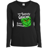 Sweaty Grinches Ladies’ Long Sleeve Performance V-Neck Tee