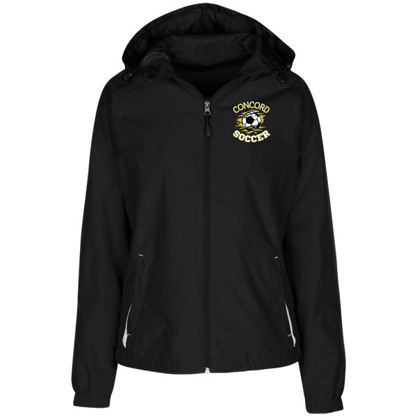 Concord Soccer (design 1) Ladies' Jersey-Lined Hooded Windbreaker