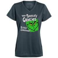 Sweaty Grinches Ladies’ Moisture-Wicking V-Neck Tee