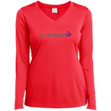 A Measure Up Ladies’ Long Sleeve Performance V-Neck Tee