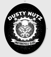 Dusty Nutz (Skull) Bubble-free Sticker Packs (10, 15, 30, or 60)