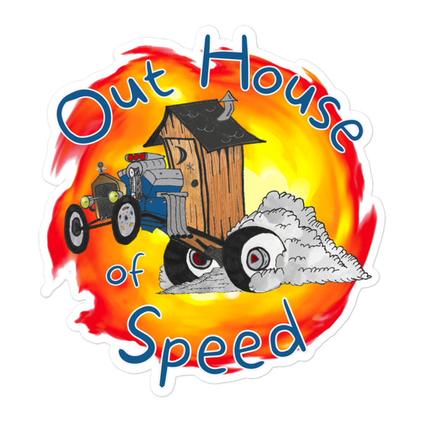 Outhouse of Speed Bubble-free Sticker Packs (10, 15, 30, or 60)