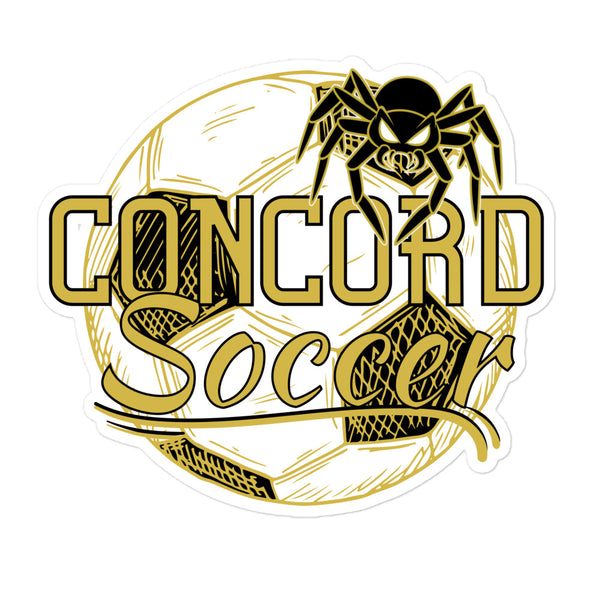 Concord Soccer Bubble-free Stickers