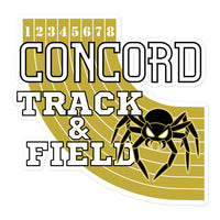 Concord Track and Field Bubble-free Stickers