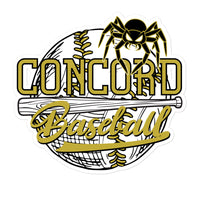 Concord Baseball Bubble-free Stickers
