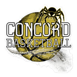 Concord Basketball Bubble-free Stickers