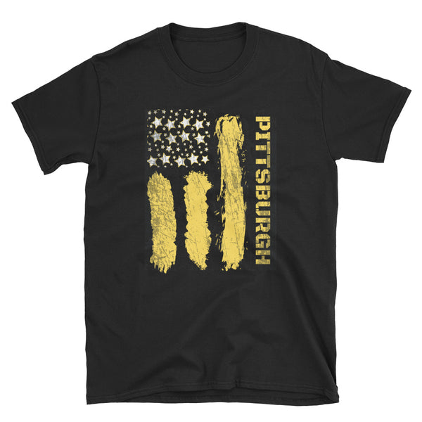 "Pittsburgh" Flag Style Soft-style T-shirt