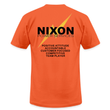 Nixon Power Services Jersey T-Shirt by Bella + Canvas (no sleeve print) - orange