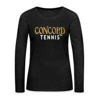 Concord Tennis Women's Premium Long Sleeve T-Shirt - charcoal grey