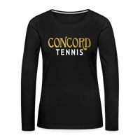 Concord Tennis with Spider on back Women's Premium Long Sleeve T-Shirt - black