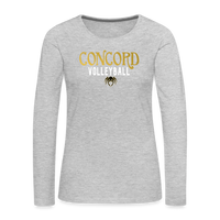 Concord Volleyball 2023 Women's Premium Long Sleeve T-Shirt - heather gray