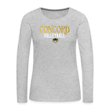 Concord Volleyball 2023 Women's Premium Long Sleeve T-Shirt - heather gray