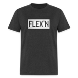 Flex'n White Texture Unisex Classic T-Shirt - heather black