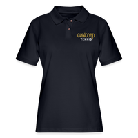 Concord Tennis Women's Pique Polo Shirt (printed) - midnight navy