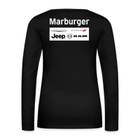 Marburger CDJR Women's Premium Long Sleeve T-Shirt (front and back) - black
