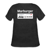 Marburger CDJR Women’s Curvy T-Shirt (front and back) - deep heather