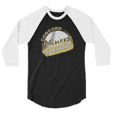 Concord Miners Softball 3/4 Sleeve Raglan Shirt