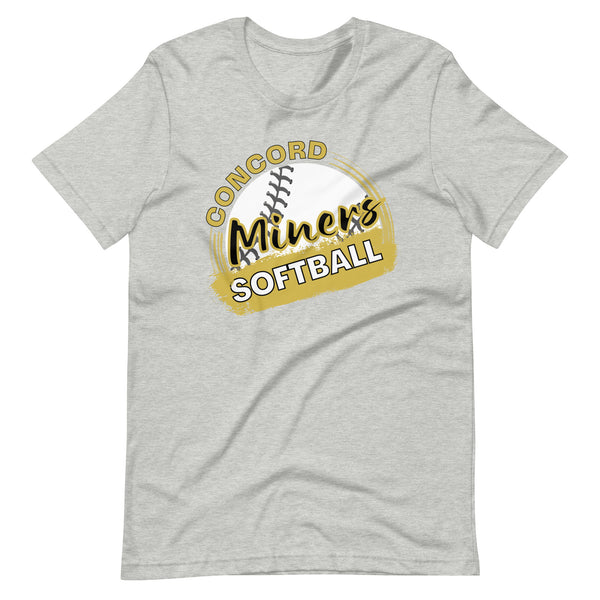Concord Miners Softball Customizable Blended T-shirt